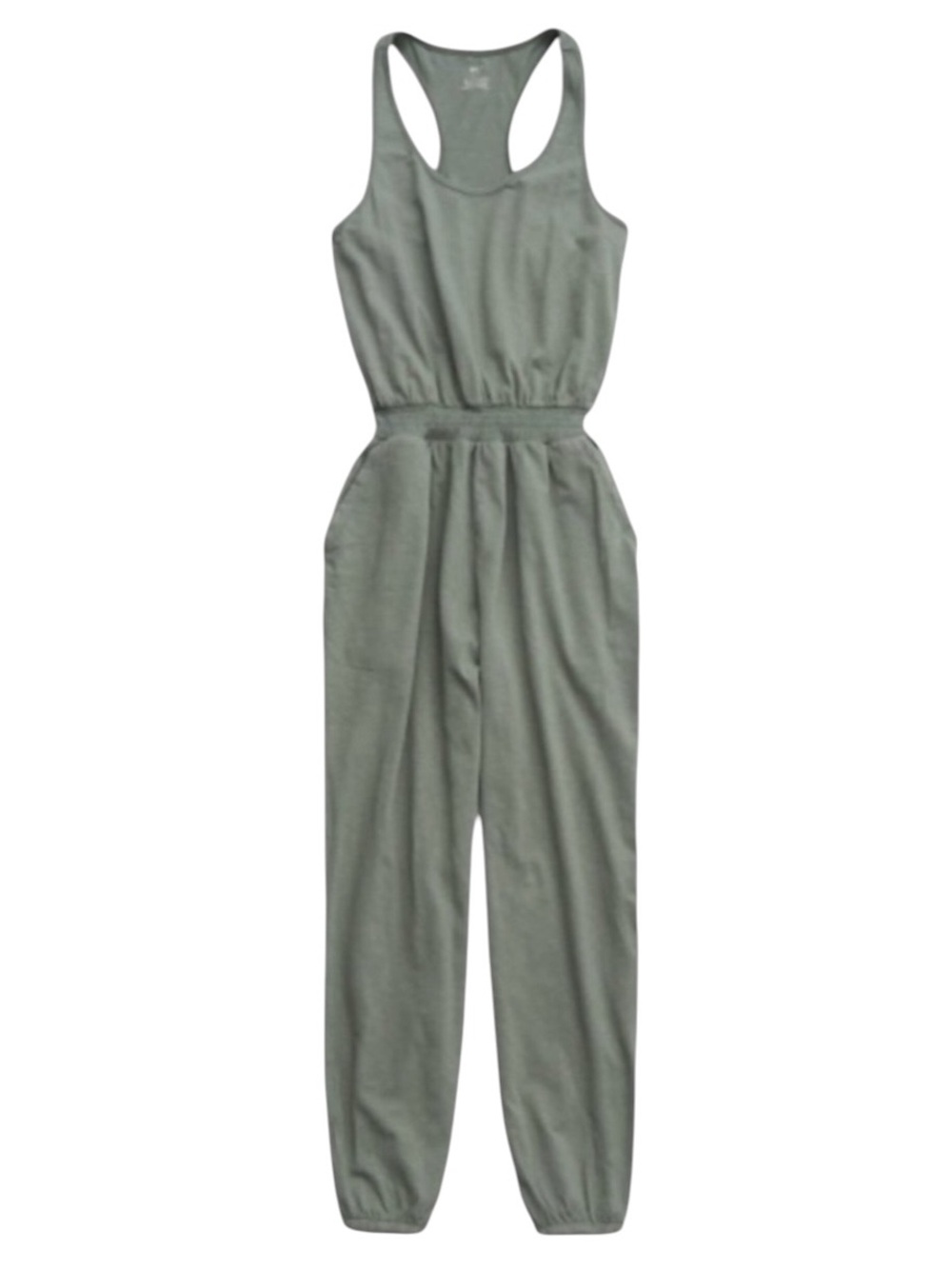 Aerie Everyday Racerback Jumpsuit Sage Green Size Large